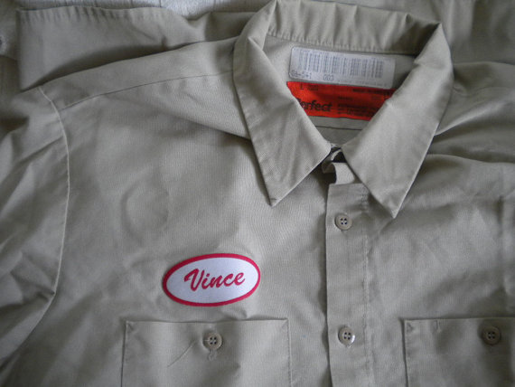 Classic EMPLOYEE Name added to work shirts